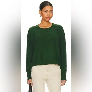 FREE PEOPLE Luna Pullover In Dark Green